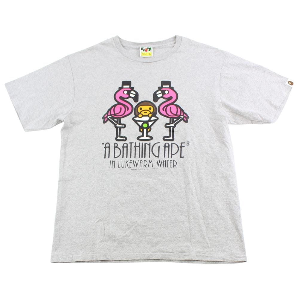 Bape Baby Milo Flamgino Glass Tee Grey - SaruGeneral