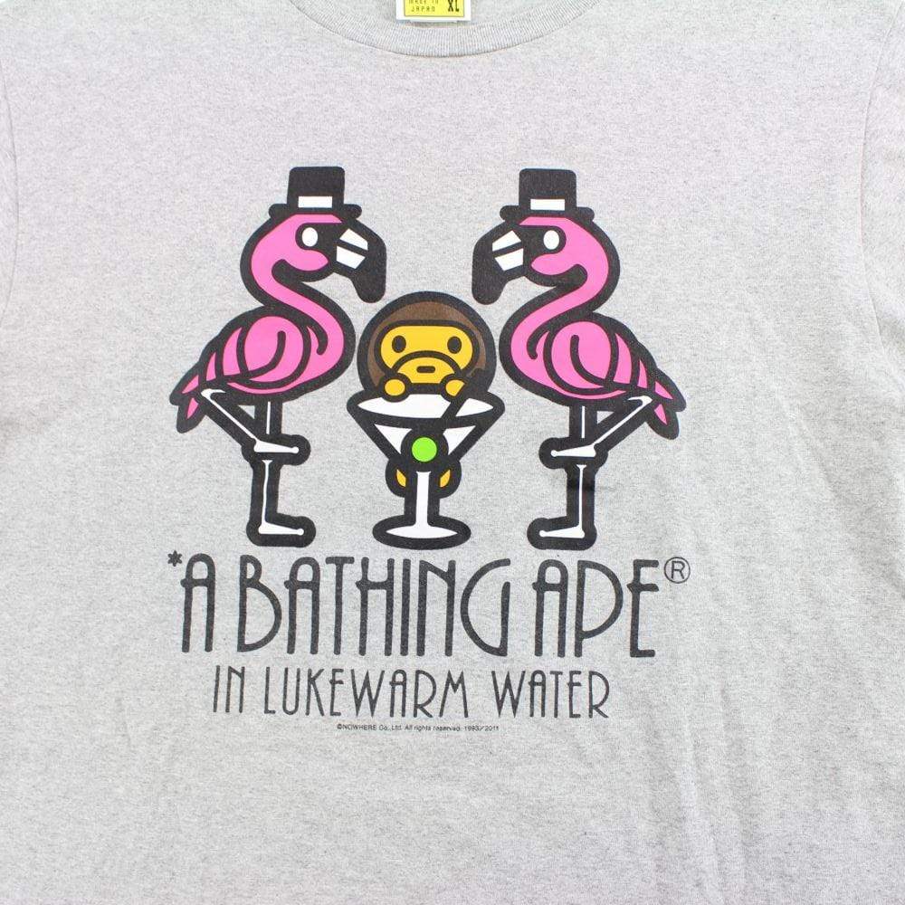 Bape Baby Milo Flamgino Glass Tee Grey - SaruGeneral
