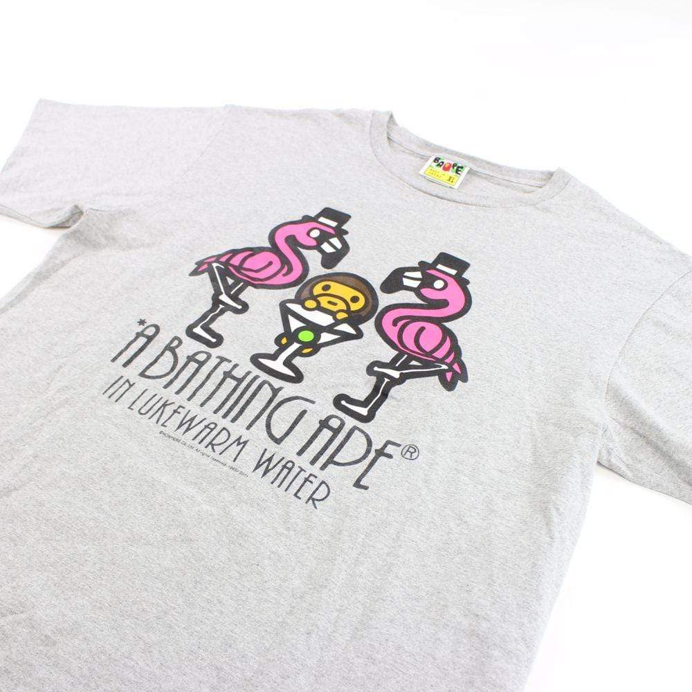 Bape Baby Milo Flamgino Glass Tee Grey - SaruGeneral