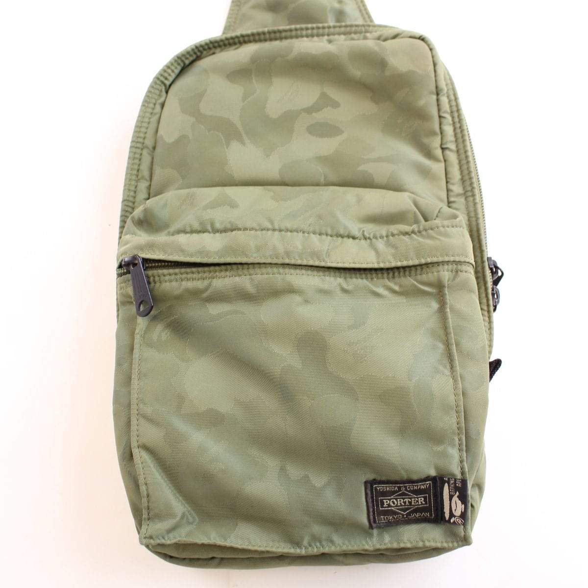 bape x porter green hidden camo hip bag - SaruGeneral