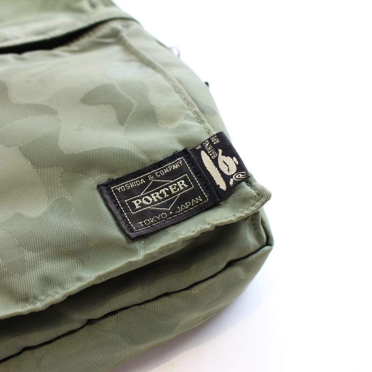 bape x porter green hidden camo hip bag - SaruGeneral