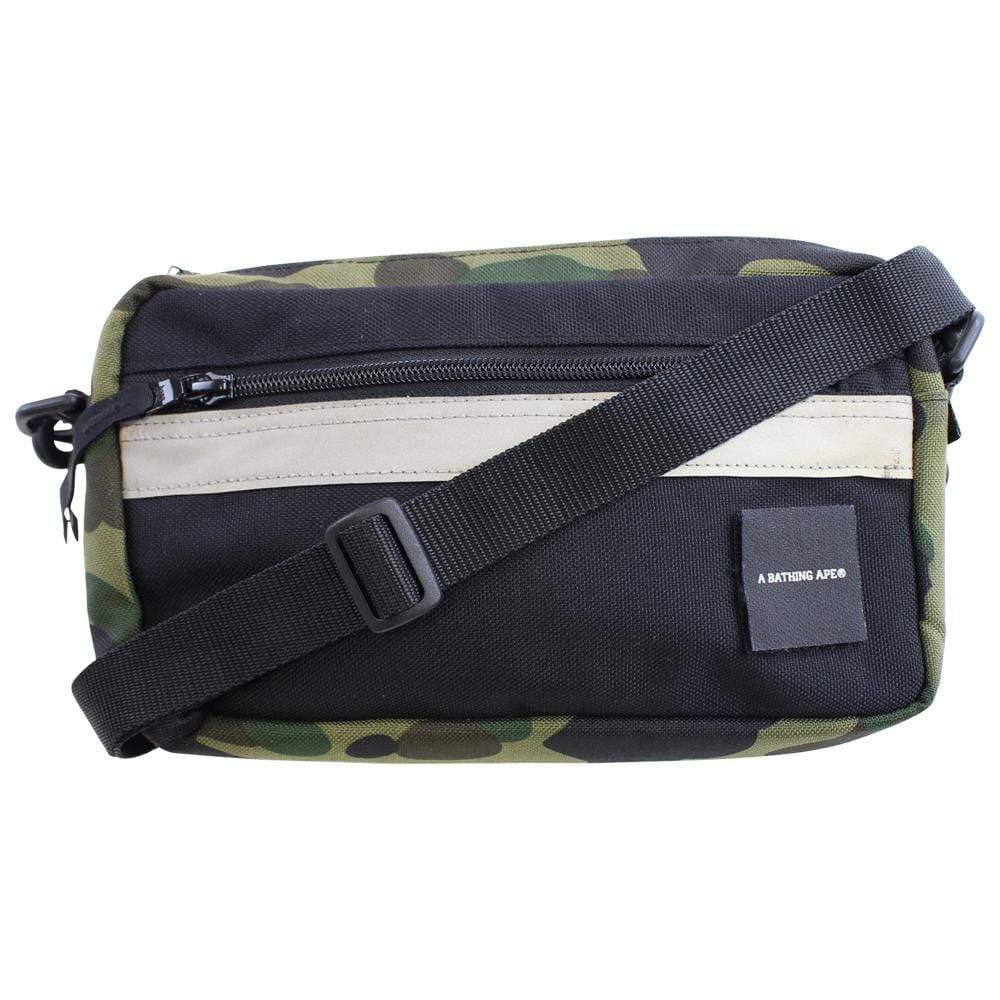 bape 3m 1st green camo hip bag - SaruGeneral