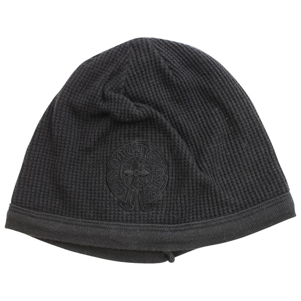 chrome hearts horseshoe waffle beanie black - SaruGeneral