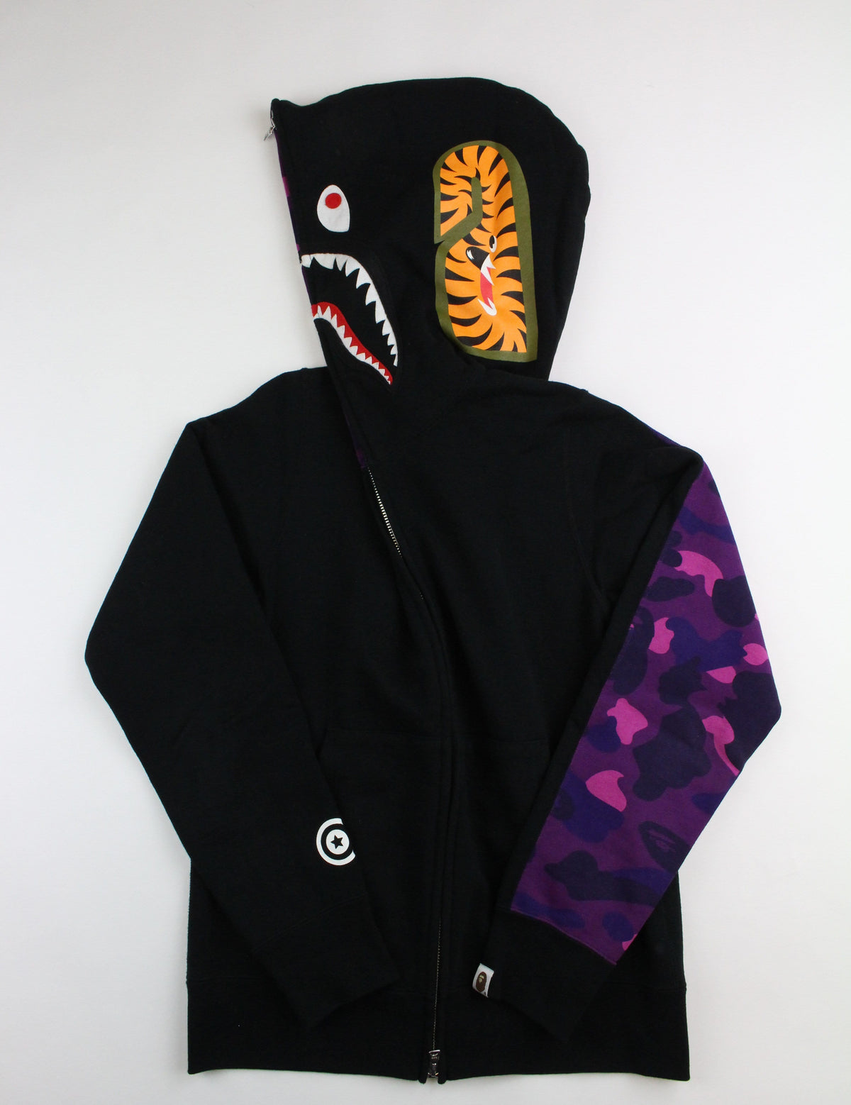 Bape Purple Camo Half Shark Black - SaruGeneral