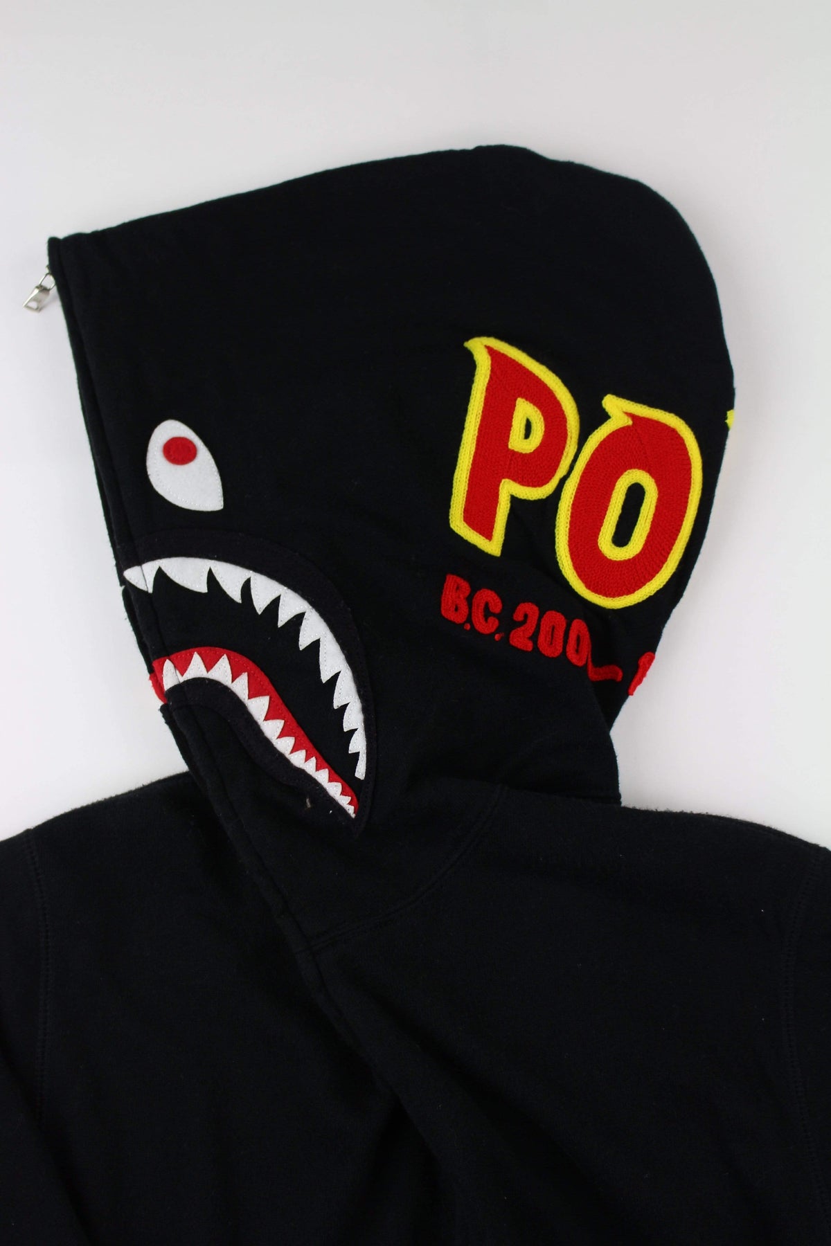 Bape PONR Shark Hoodie Black - SaruGeneral
