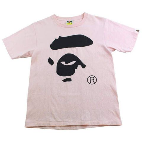 T-shirt rose avec logo Bape Ape Face
