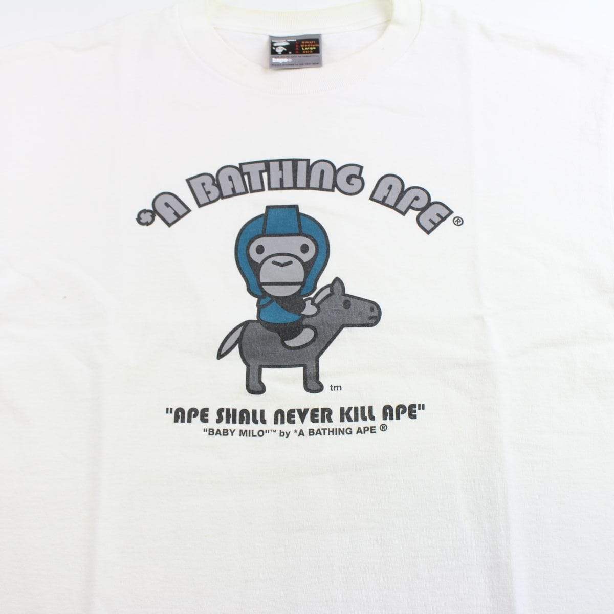 bape milo horse tee white - SaruGeneral