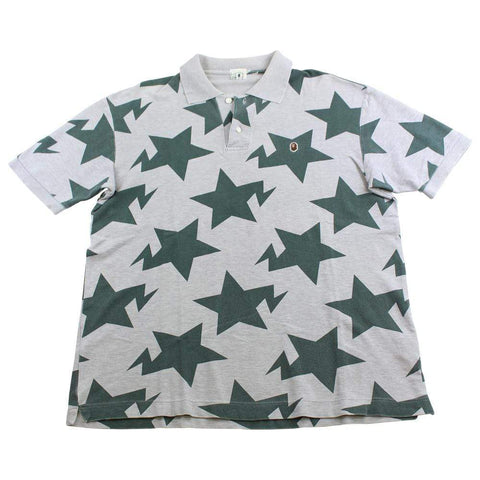 polo bape bapesta vert gris