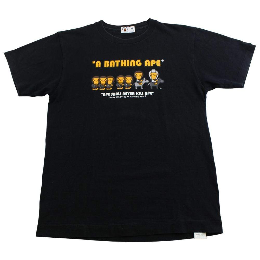 Baby Milo Horses & Generals Tee Black - SaruGeneral