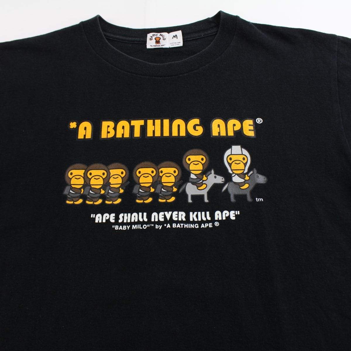 Baby Milo Horses & Generals Tee Black - SaruGeneral