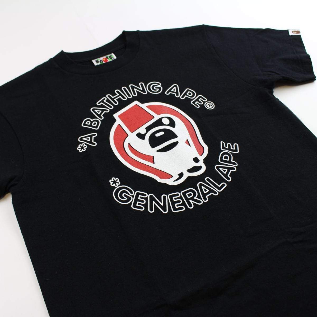 Bape baby milo generals red helmet tee black - SaruGeneral