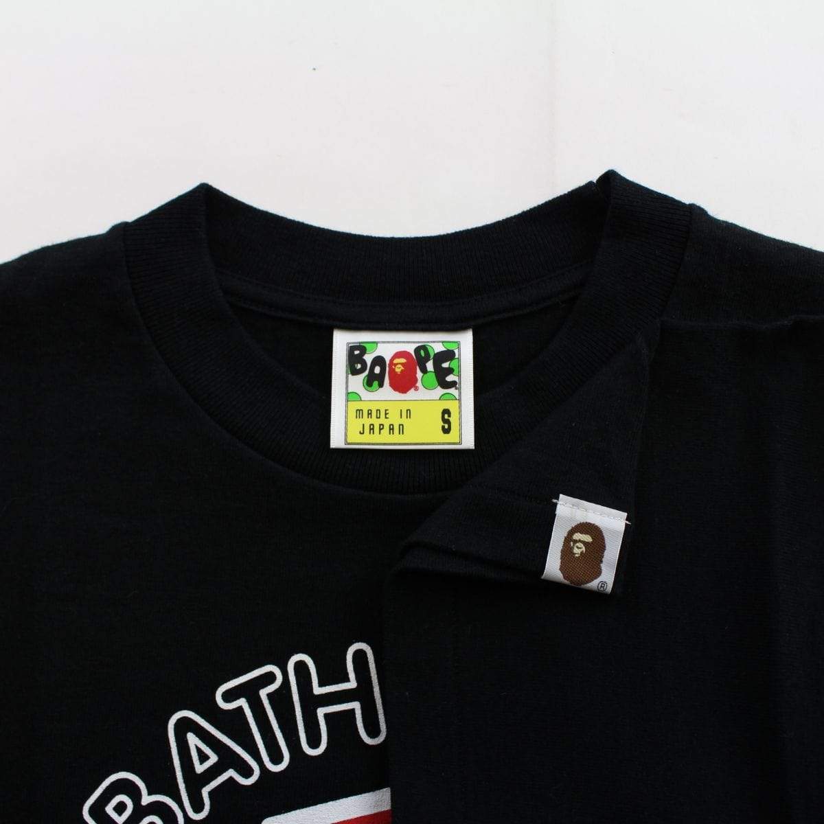 Bape baby milo generals red helmet tee black - SaruGeneral