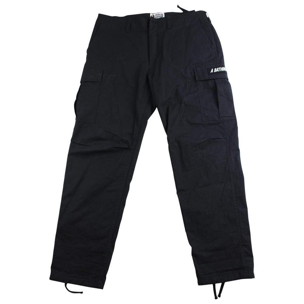 bape black cargo pants - SaruGeneral