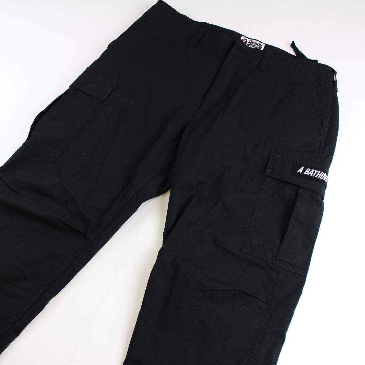 bape black cargo pants - SaruGeneral