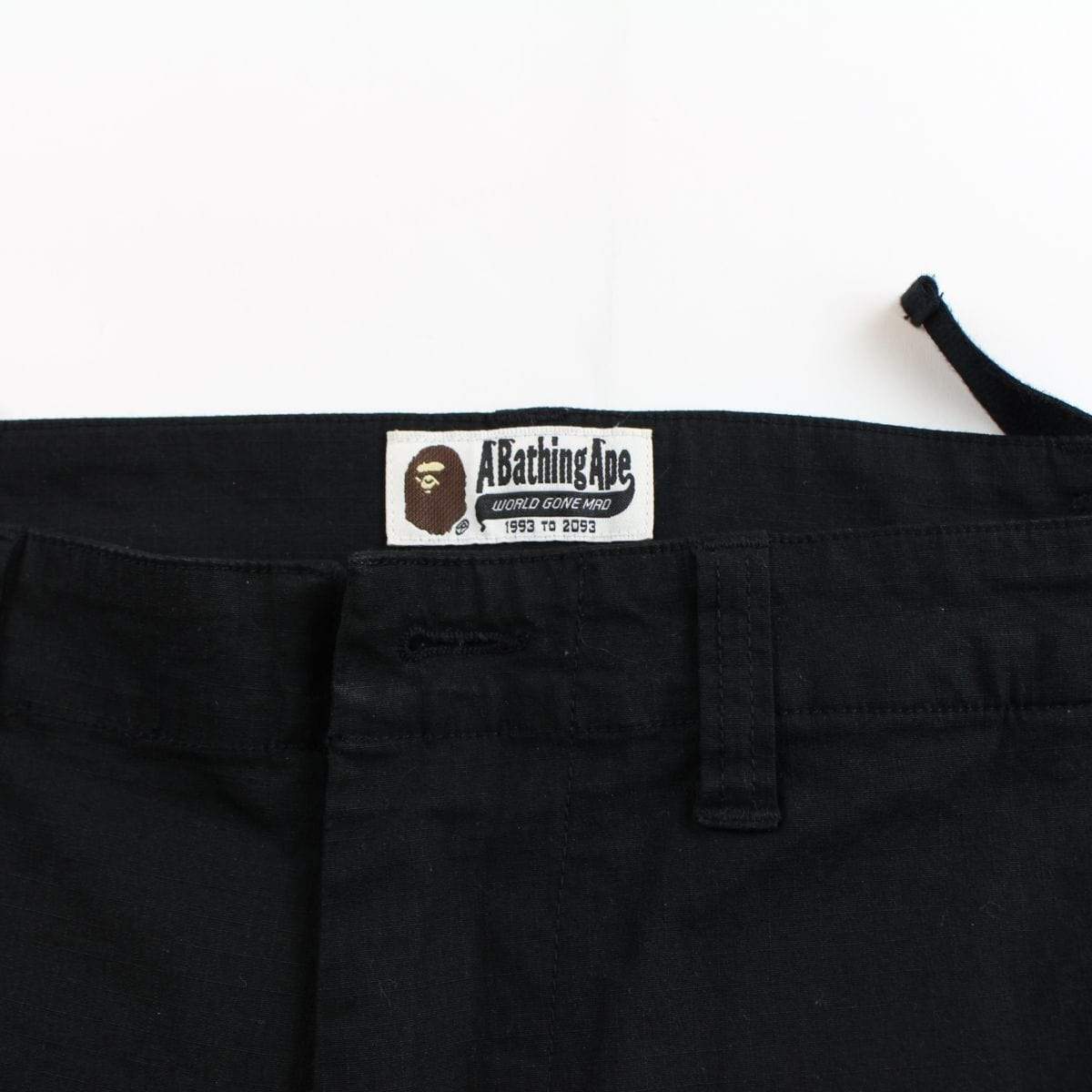 bape black cargo pants - SaruGeneral