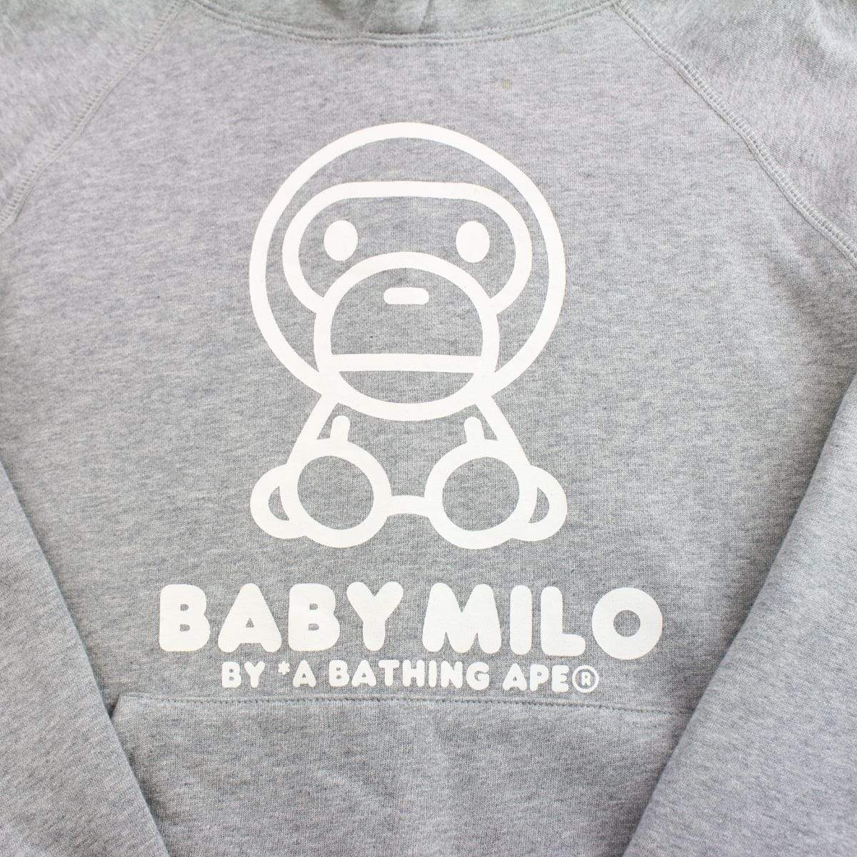 bape milo hoodie grey - SaruGeneral