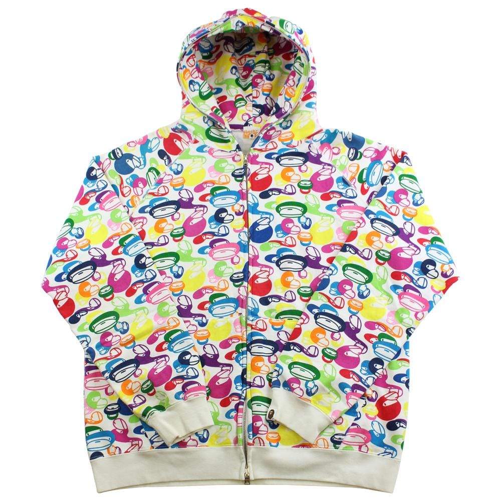 bape multi milo camo full zip hoodie - SaruGeneral