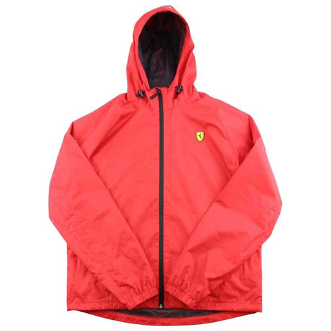 Veste zippée avec logo Ferrari rouge