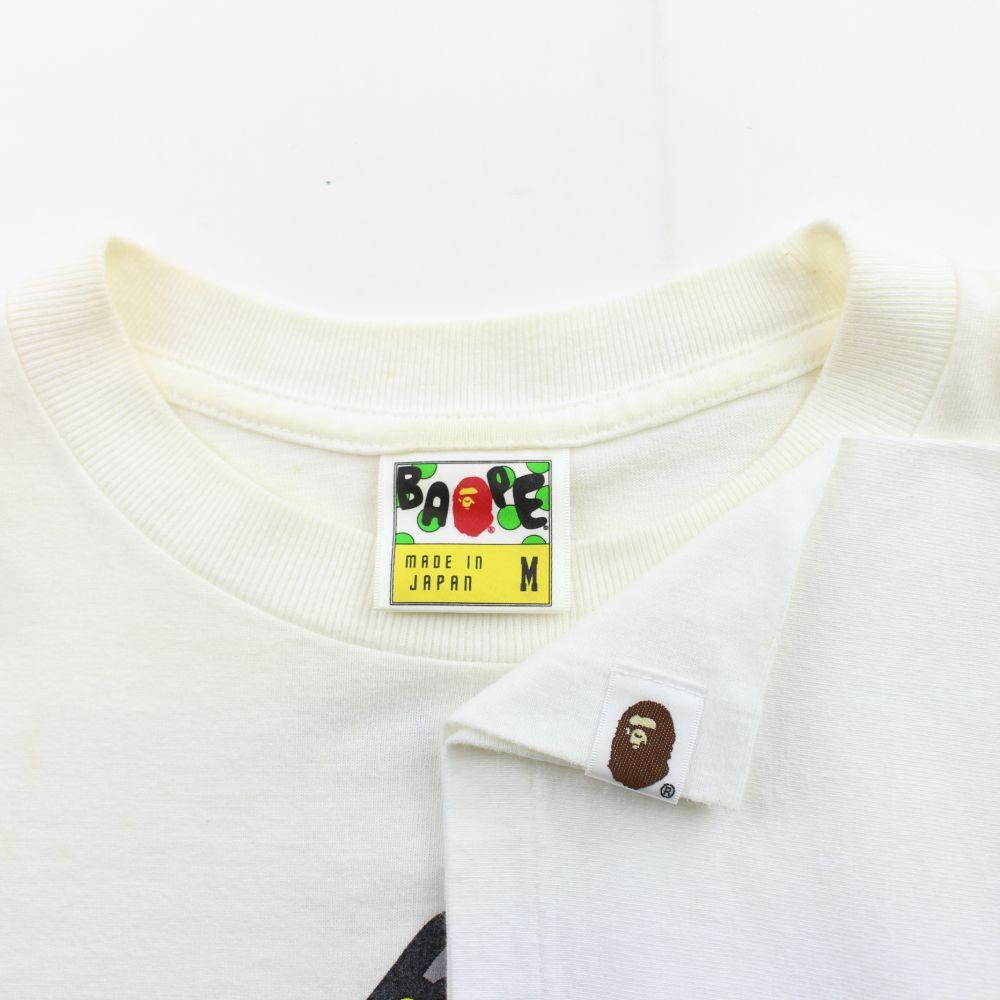 bape teriyaki source cow shark logo tee white - SaruGeneral