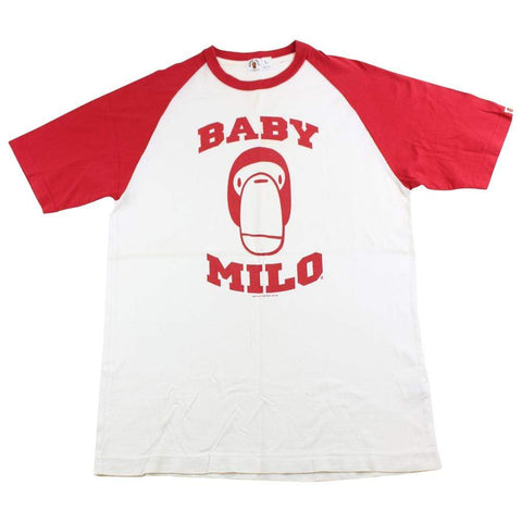 Bape Baby Milo Logo Baseball SS Rouge