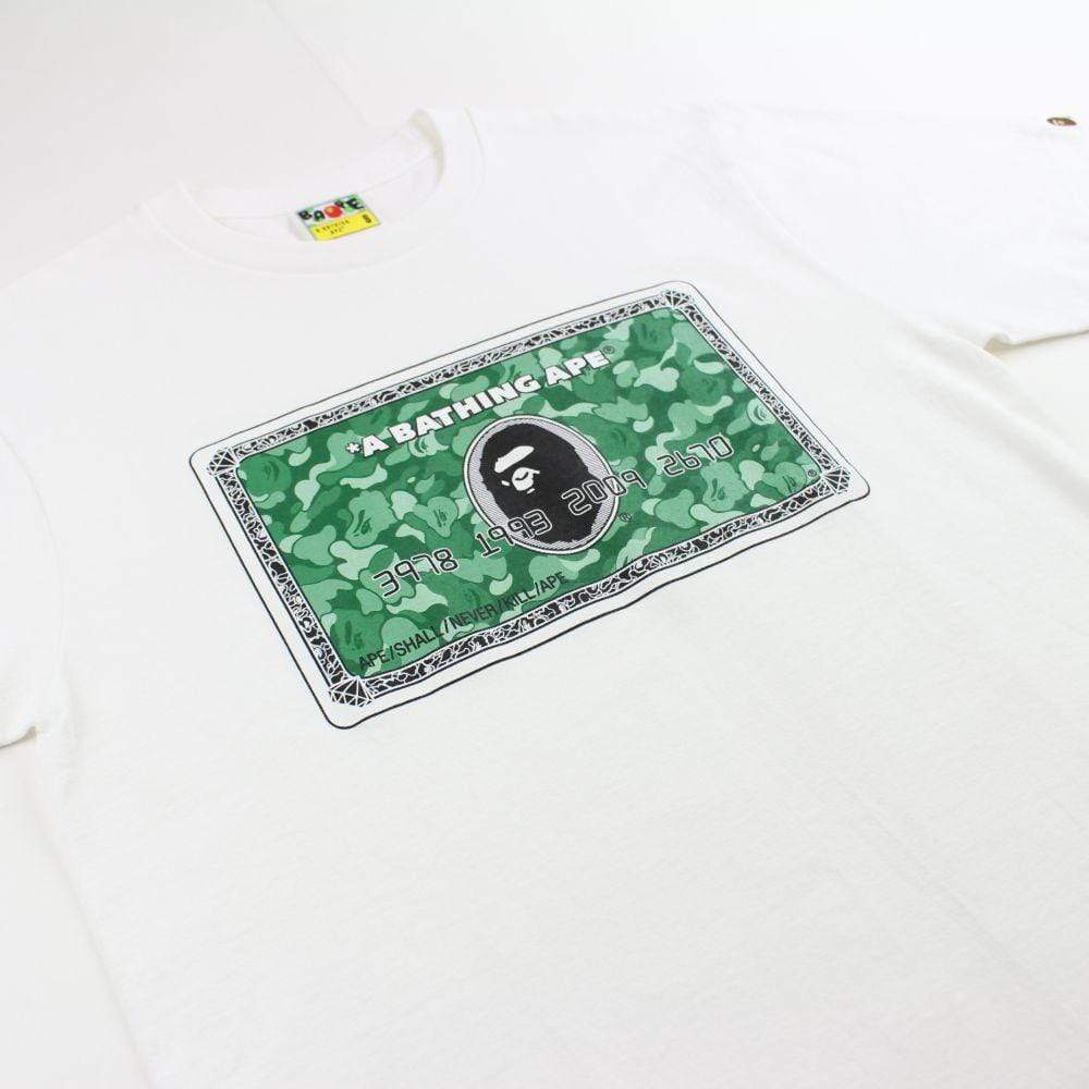 bape membership card logo tee white - SaruGeneral