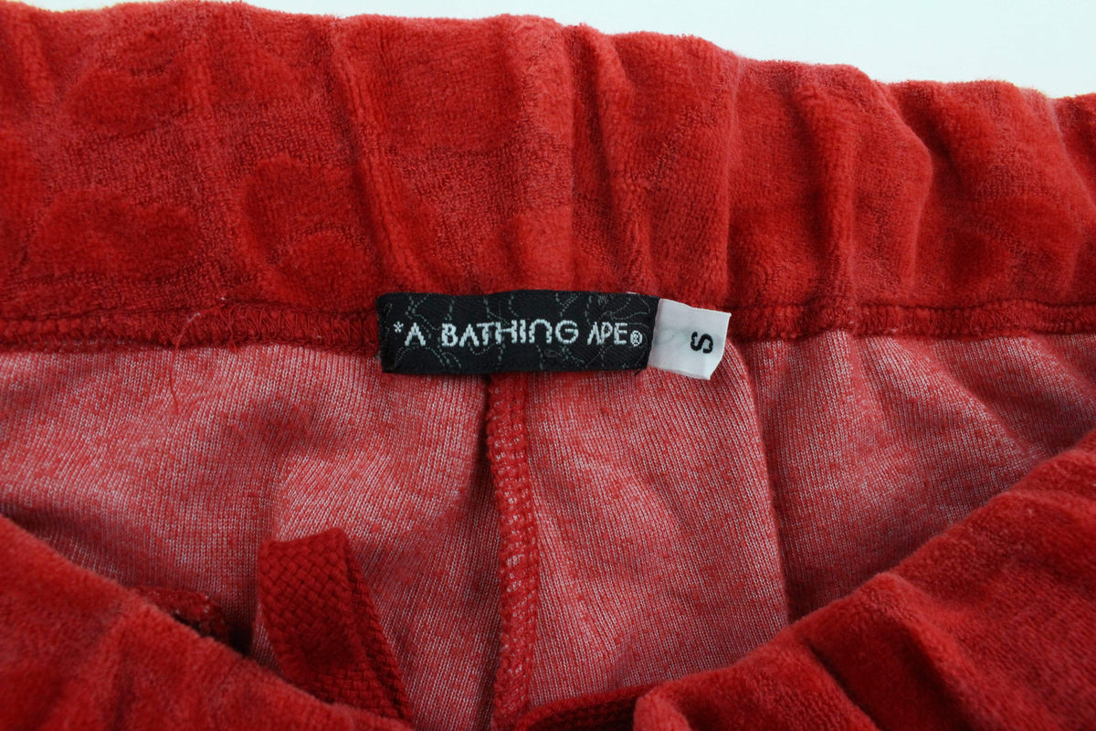 Bape Terry Shorts Red - SaruGeneral