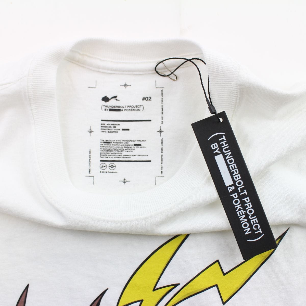 Pokemon x Fragment Raichu Logo Tee White - SaruGeneral