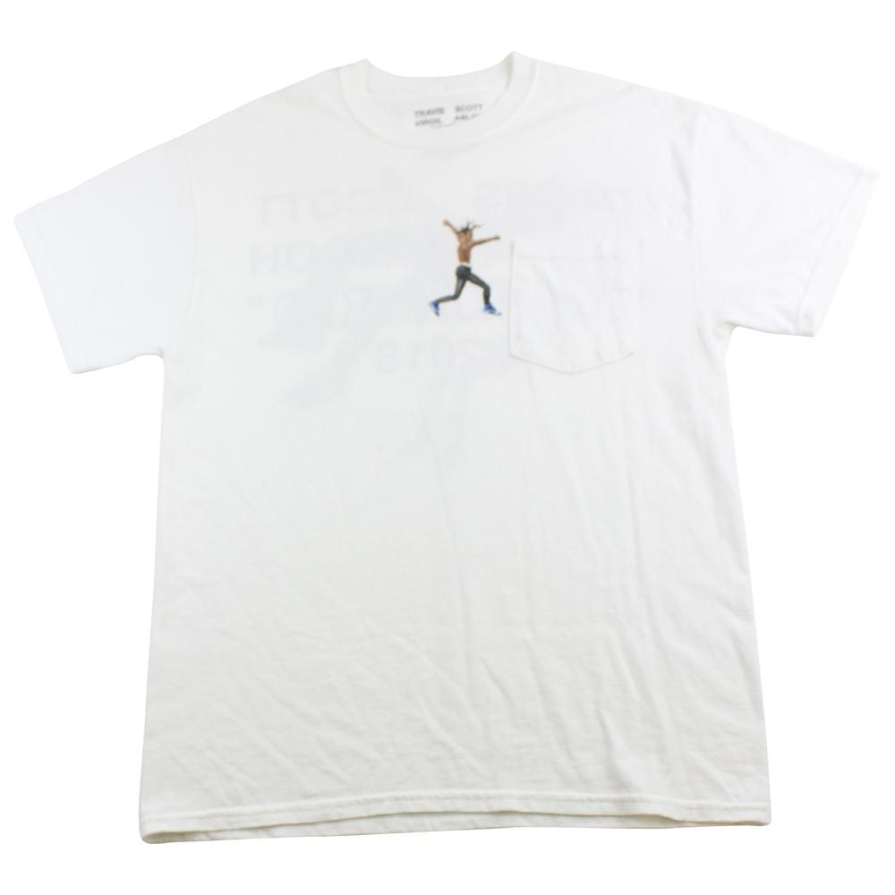 Travis Scott x Virgil Abloh Astroworld pocket tee white - SaruGeneral
