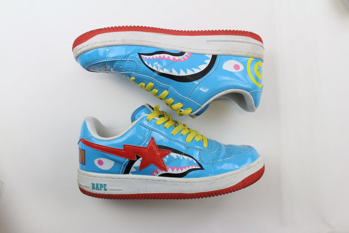 Bapesta Blue Red Shark Face - SaruGeneral