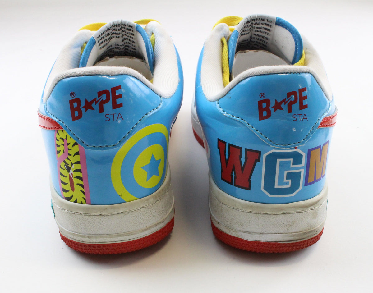 Bapesta Blue Red Shark Face - SaruGeneral