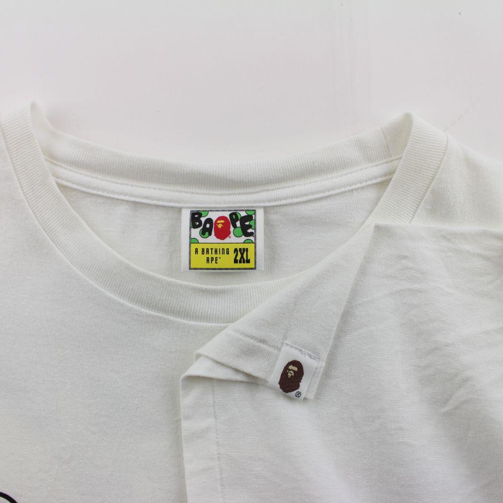 Bapesta spacecamo Logo Tee White - SaruGeneral