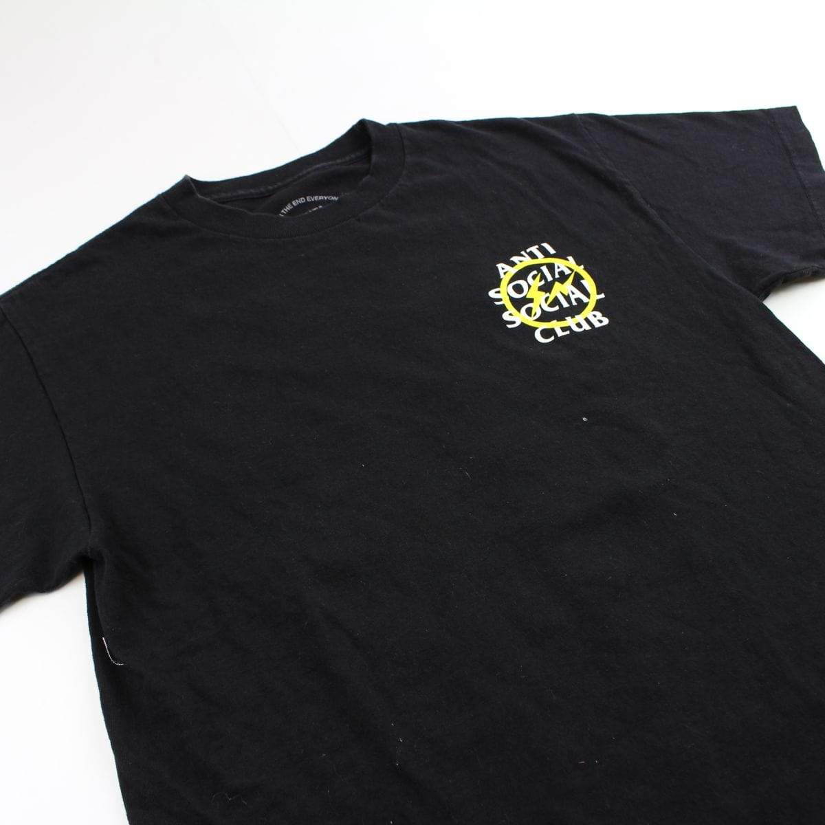 ASSC x Fragment Logo Tee Black - SaruGeneral
