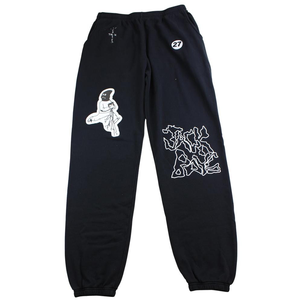 Travis Scott Jack Boys Joggers Black - SaruGeneral