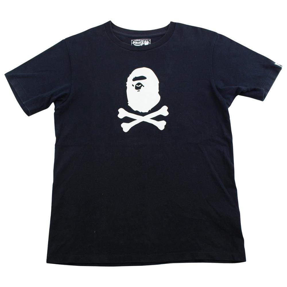 Bape Crossbones Tee Black - SaruGeneral