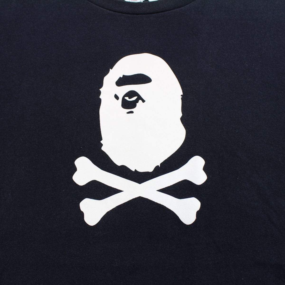 Bape Crossbones Tee Black - SaruGeneral
