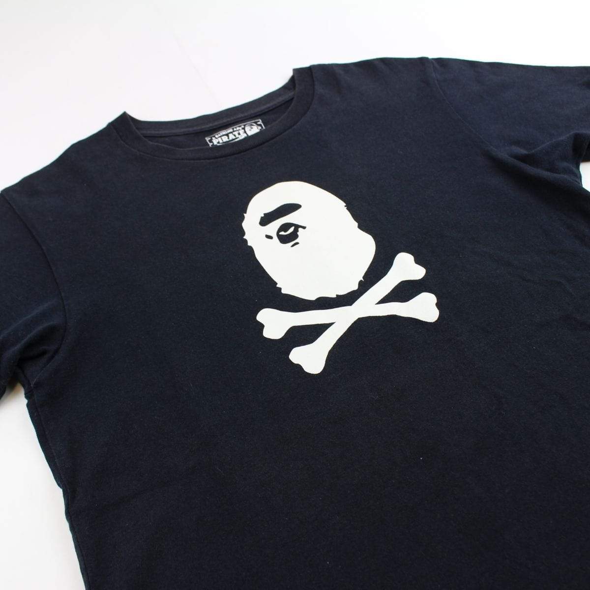 Bape Crossbones Tee Black - SaruGeneral