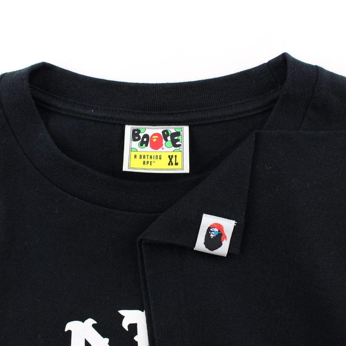 Bape Pirate Store College Logo Tee Black - SaruGeneral