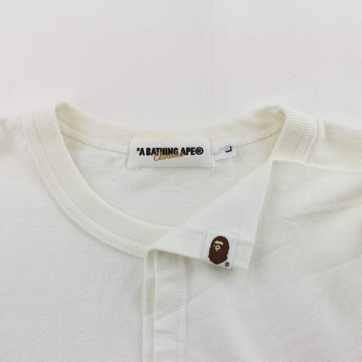 Bape Big Ape Baseball Bat Tee White - SaruGeneral