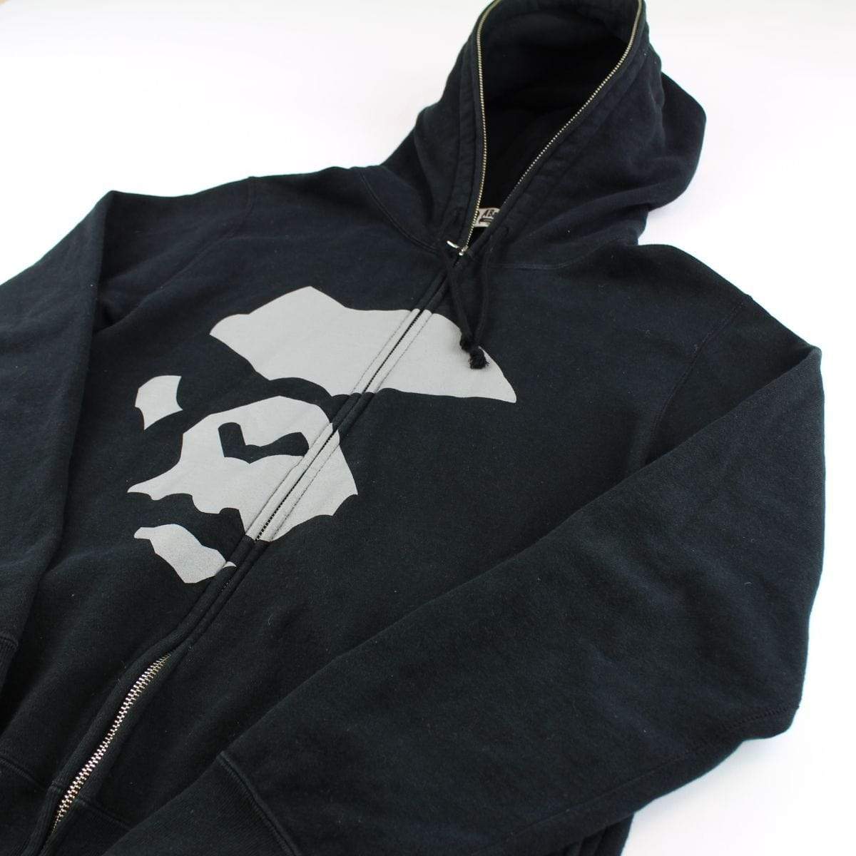 Bape Angry Face Logo Full Zip Black - SaruGeneral