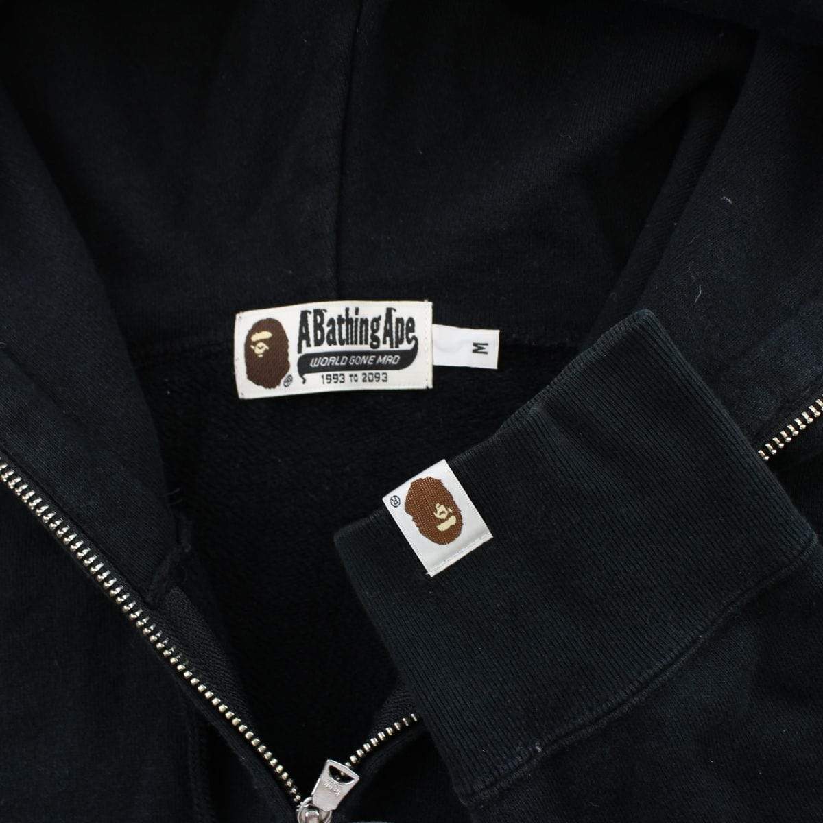Bape Angry Face Logo Full Zip Black - SaruGeneral