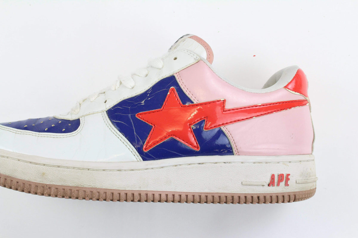 Bapesta Red Pink Blue White - SaruGeneral