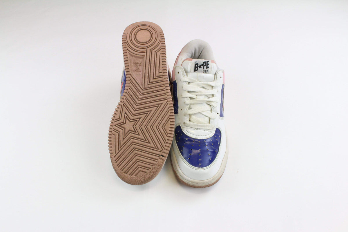 Bapesta Red Pink Blue White - SaruGeneral