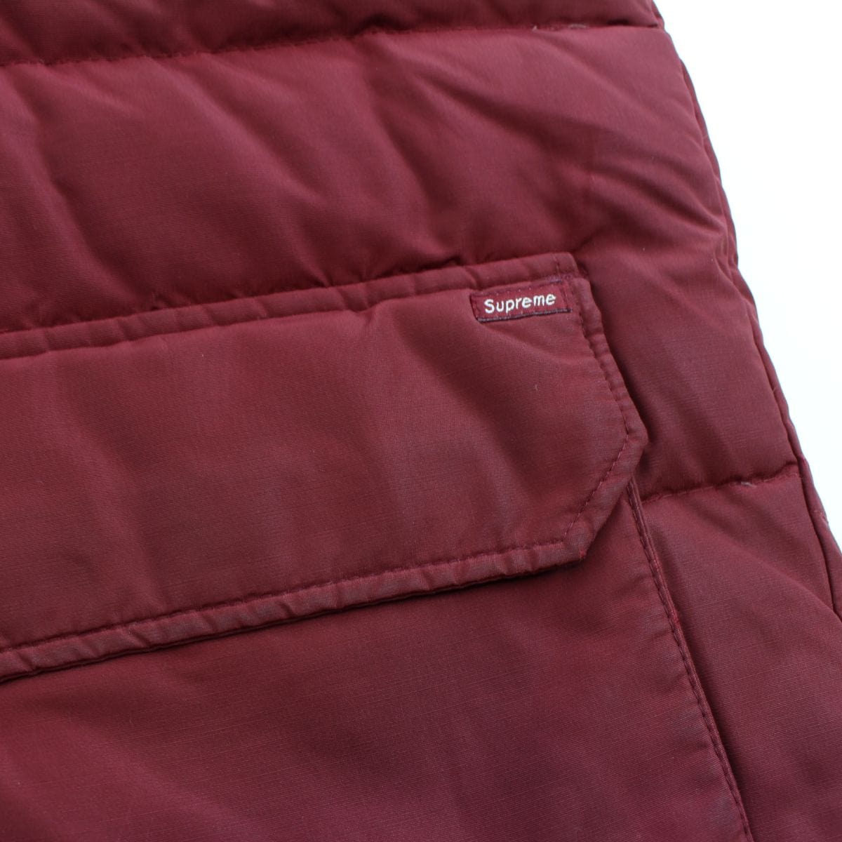 Supreme Burgundy Puffer Jacket - SaruGeneral