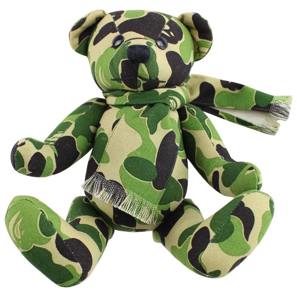 Bape ABC Green Camo Teddy Bear - SaruGeneral