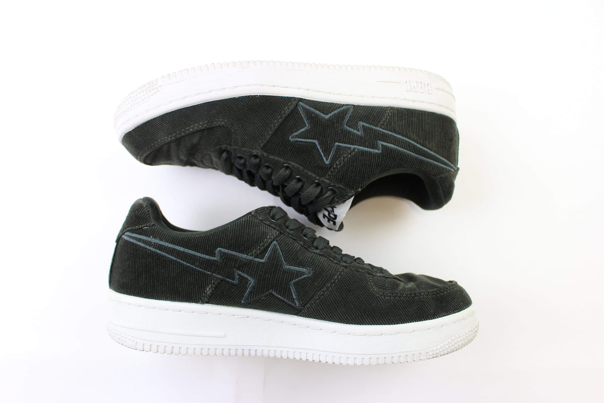 Bapesta Cord Dark Green - SaruGeneral