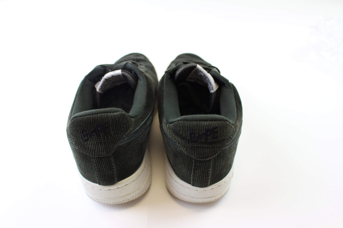 Bapesta Cord Dark Green - SaruGeneral