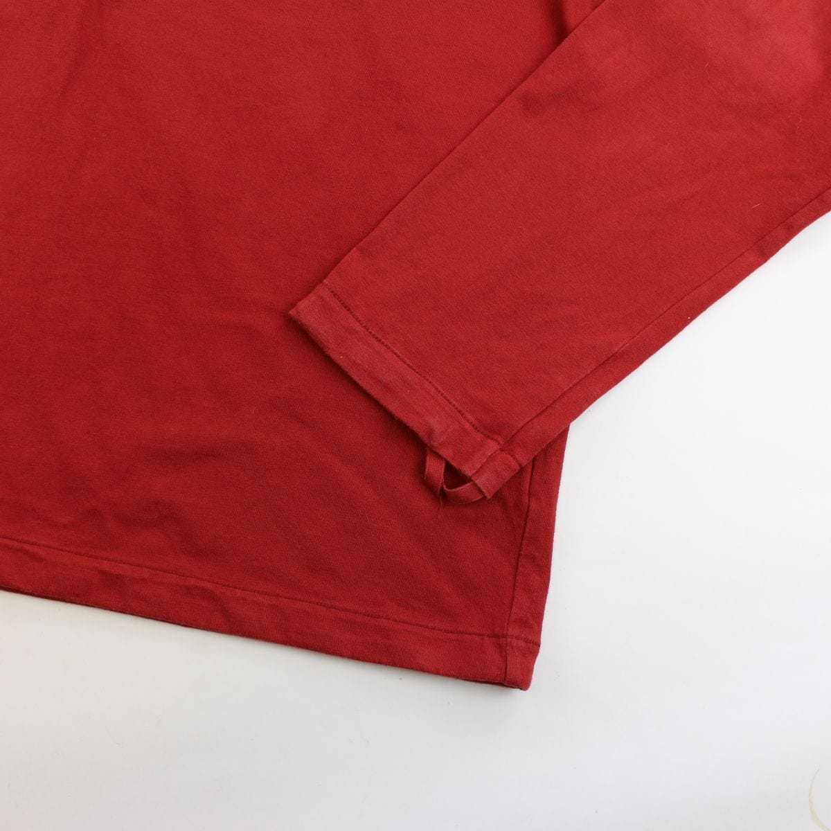 Stone Island SS 2001 Half Zip Hooded Jumper Red - SaruGeneral