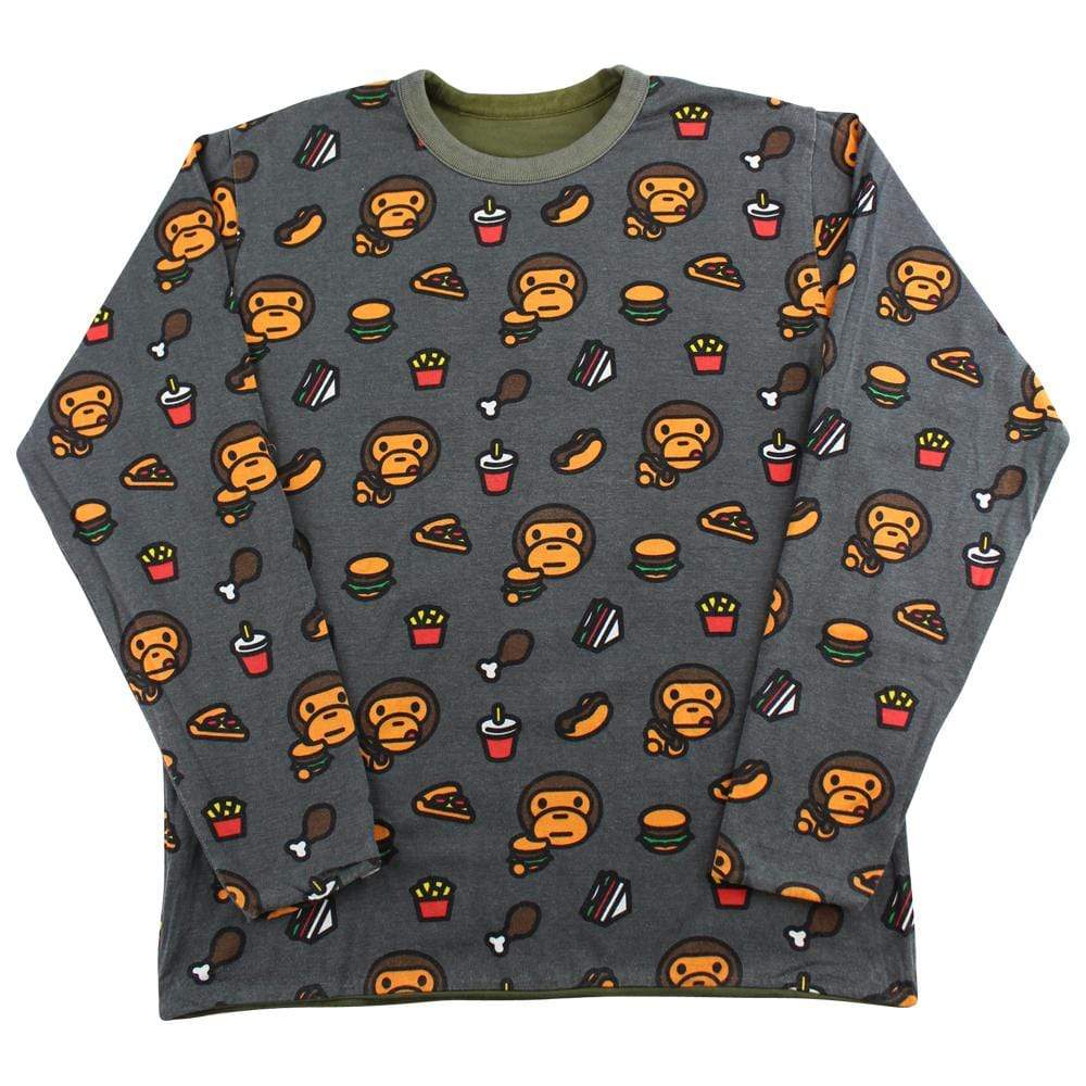 Bape Baby Milo Food LS Reversible Green - SaruGeneral