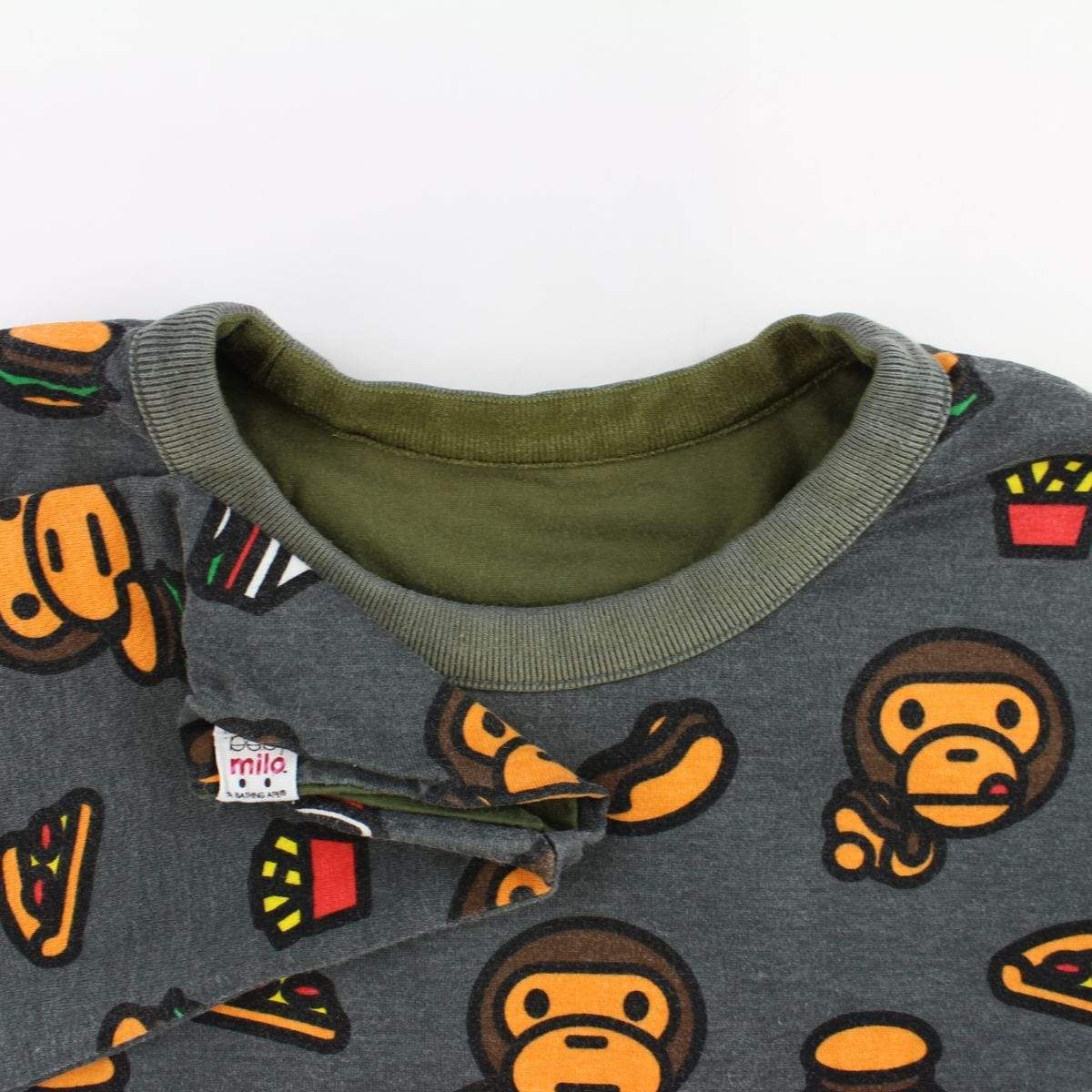 Bape Baby Milo Food LS Reversible Green - SaruGeneral
