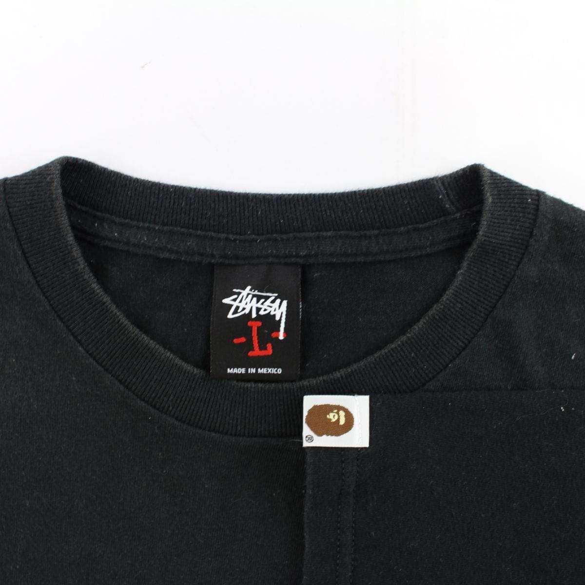Bape x Stussy 20th Anni Green Camo Tee Black - SaruGeneral